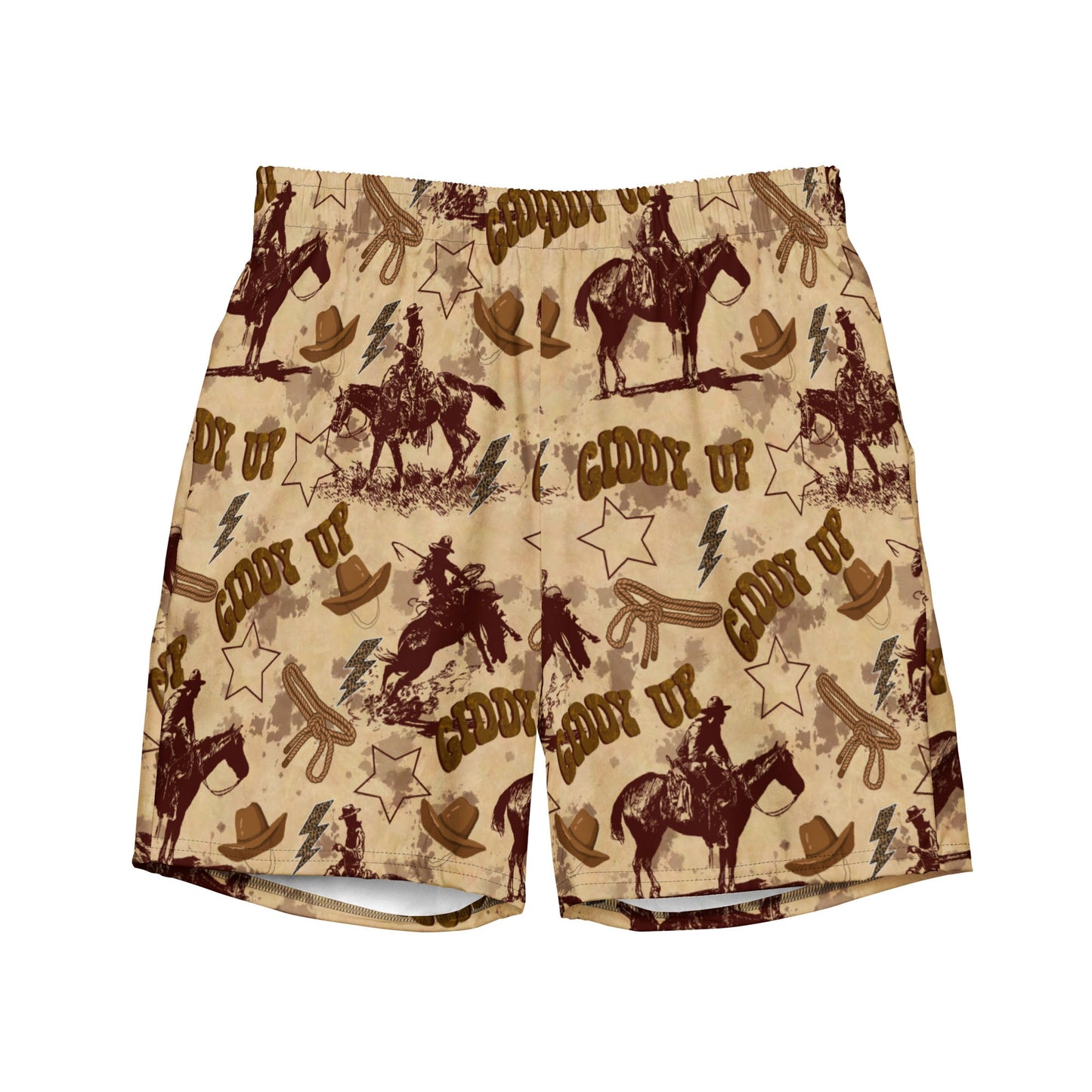 Yeehaw Vintage Western Men's Swim Trunks