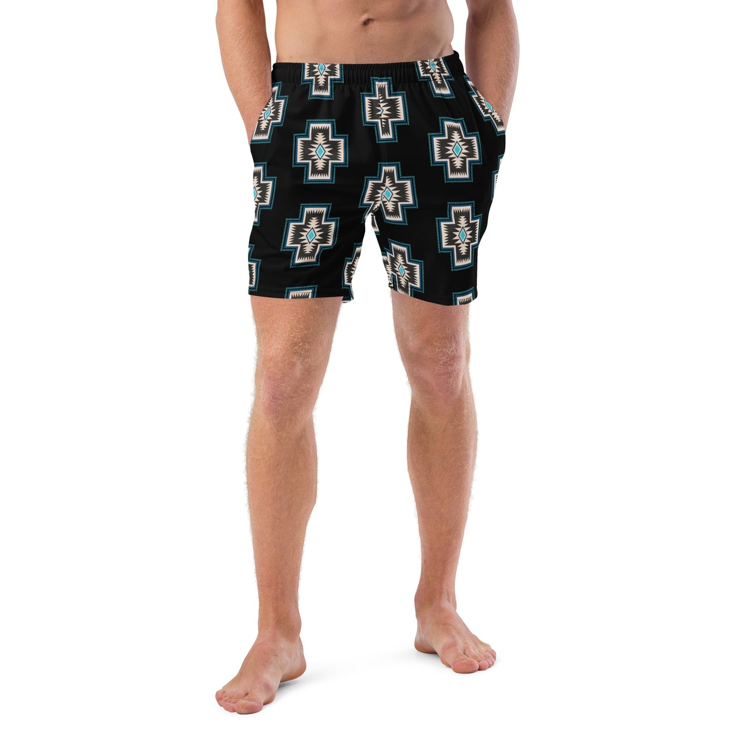 Yeehaw Southwest Cross Men's Swim Trunks