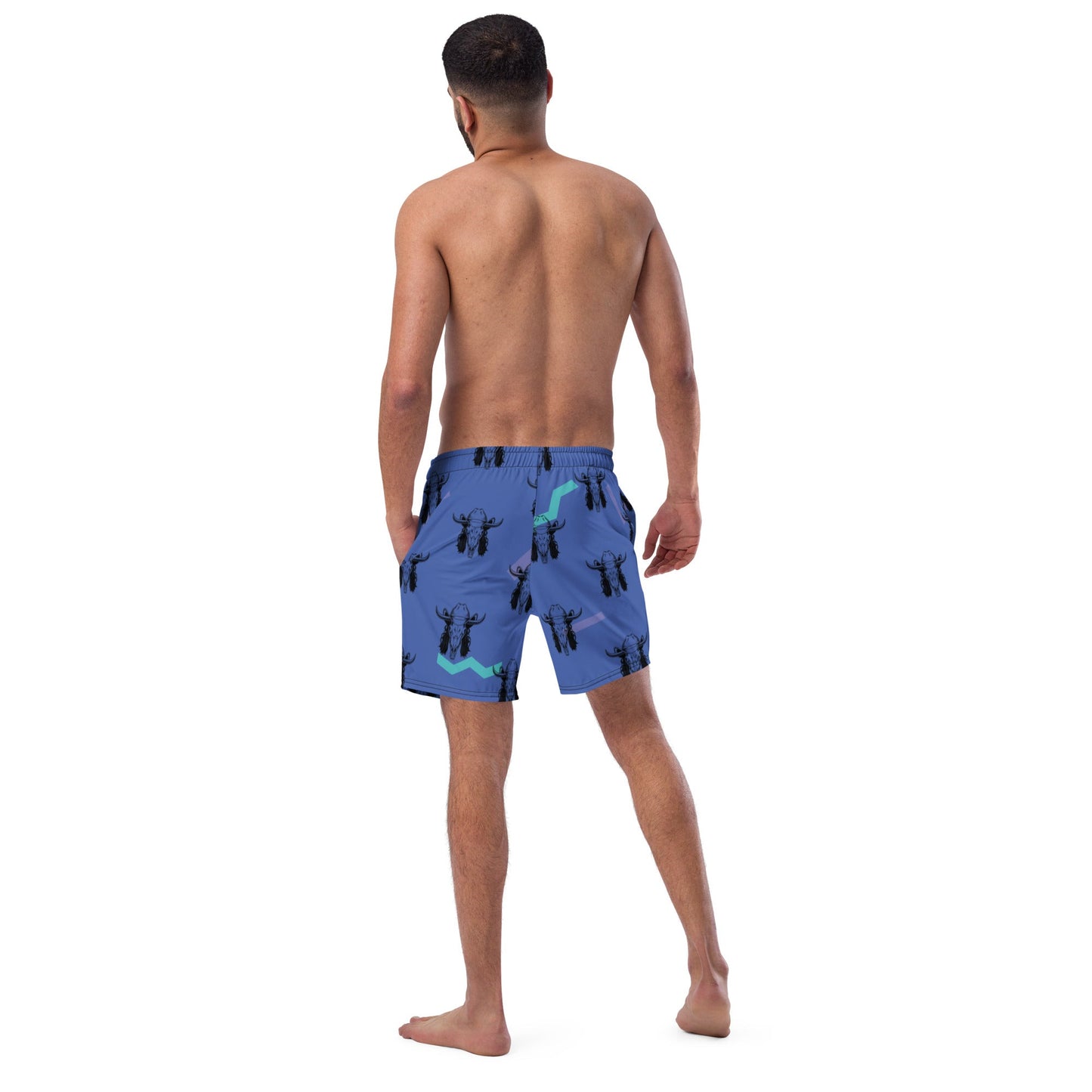 Yeehaw Mullet Cowboy Men's Swim Trunks