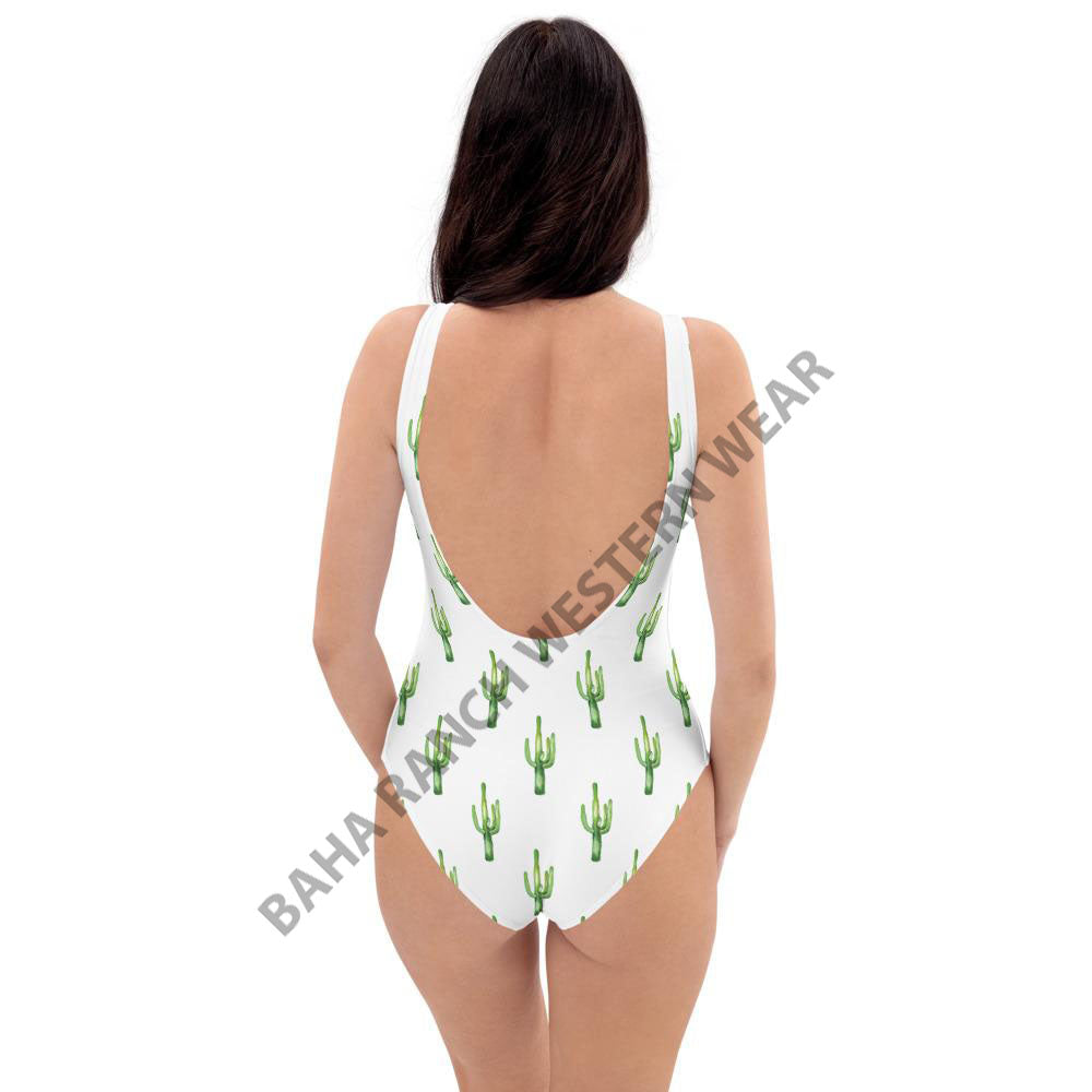 Yeehaw Cactus One Piece Swim Suit