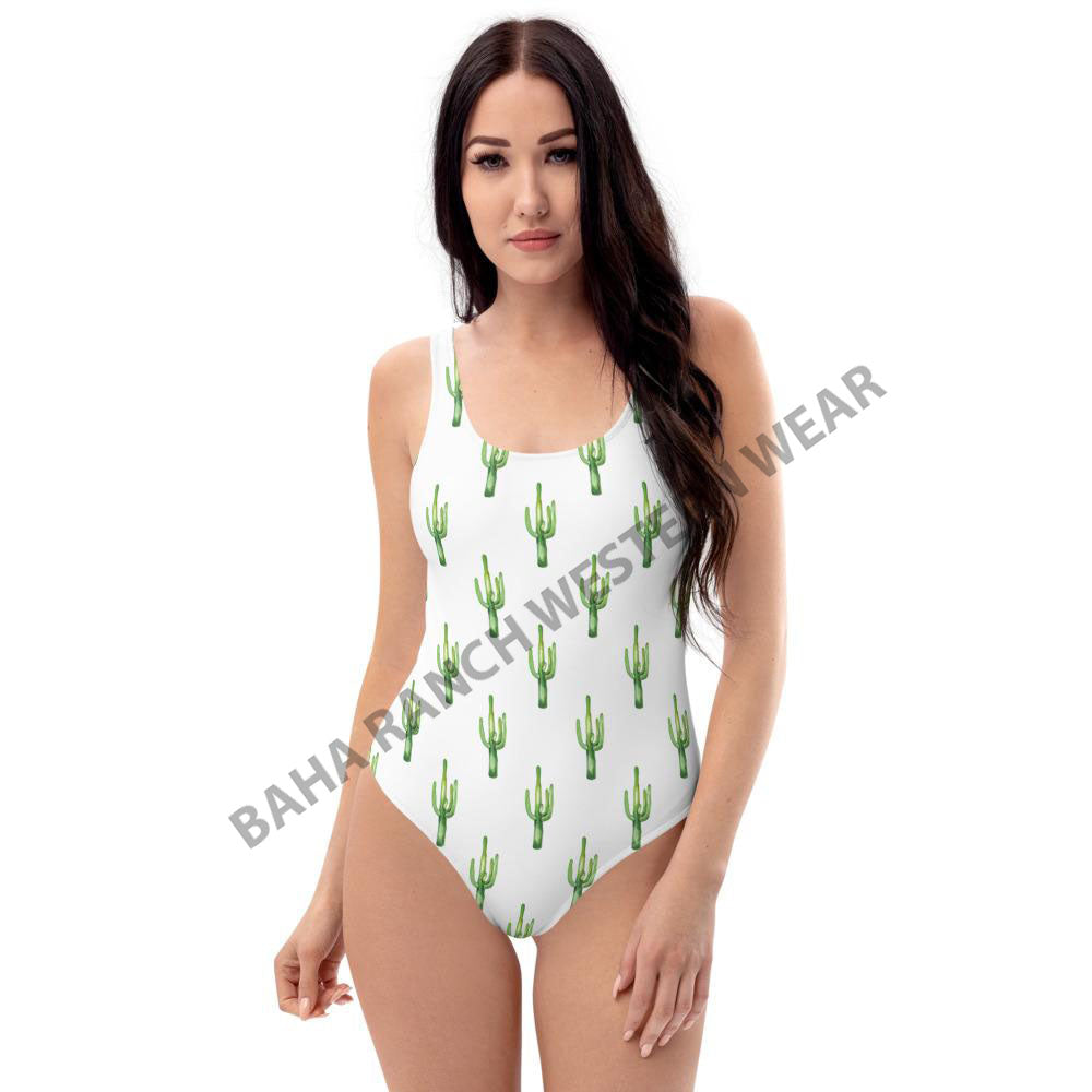 Yeehaw Cactus One Piece Swim Suit