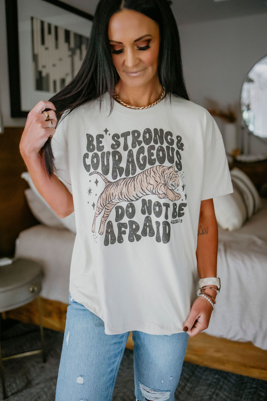 Strong and Courageous Graphic Tee