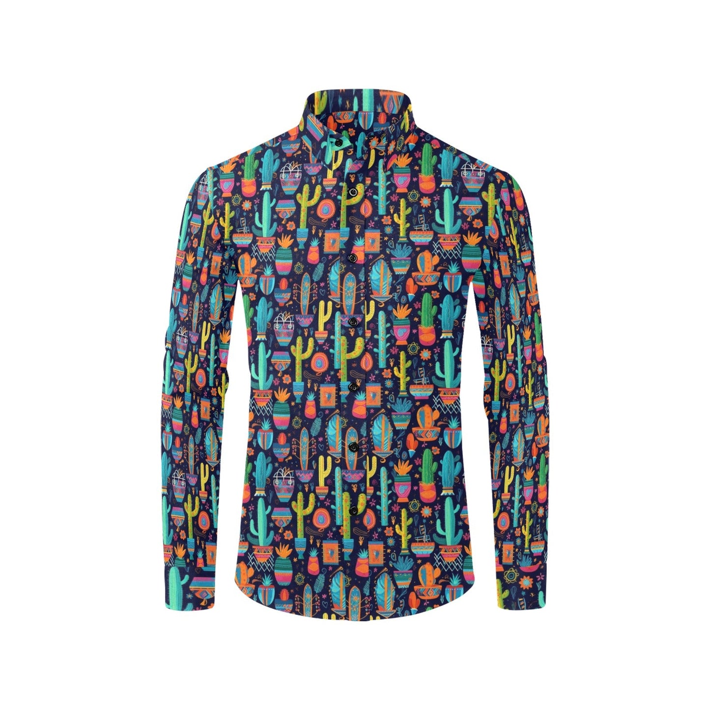 Crazy Cactus Lady Unisex Western Button Up Shirt