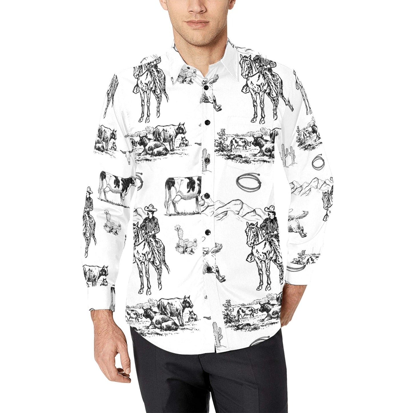 Ranch Life Unisex Western Button Up Shirt