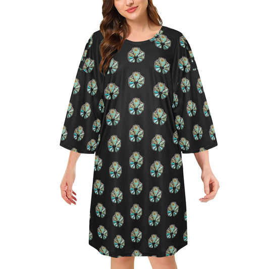 Turquoise Naja Oversized Sleep Shirt