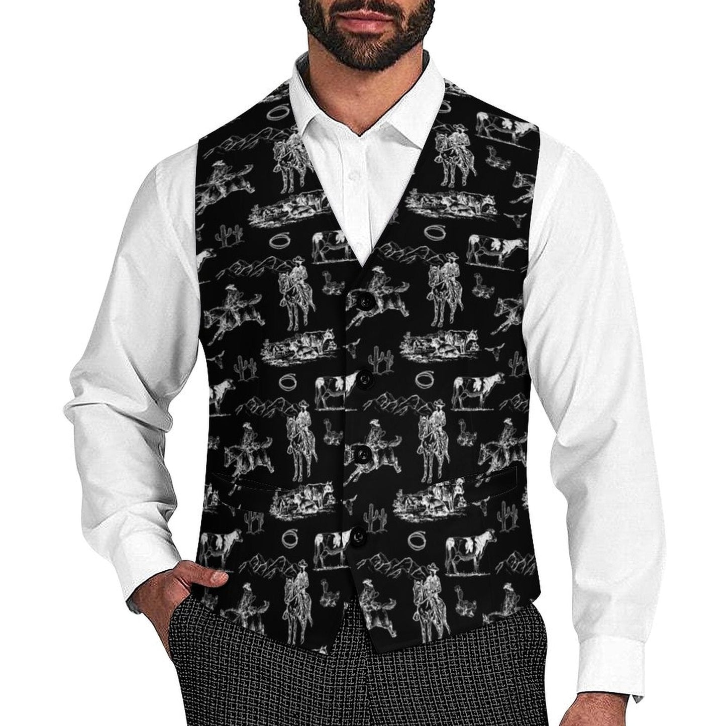 Ranch Life Men's Western Vest