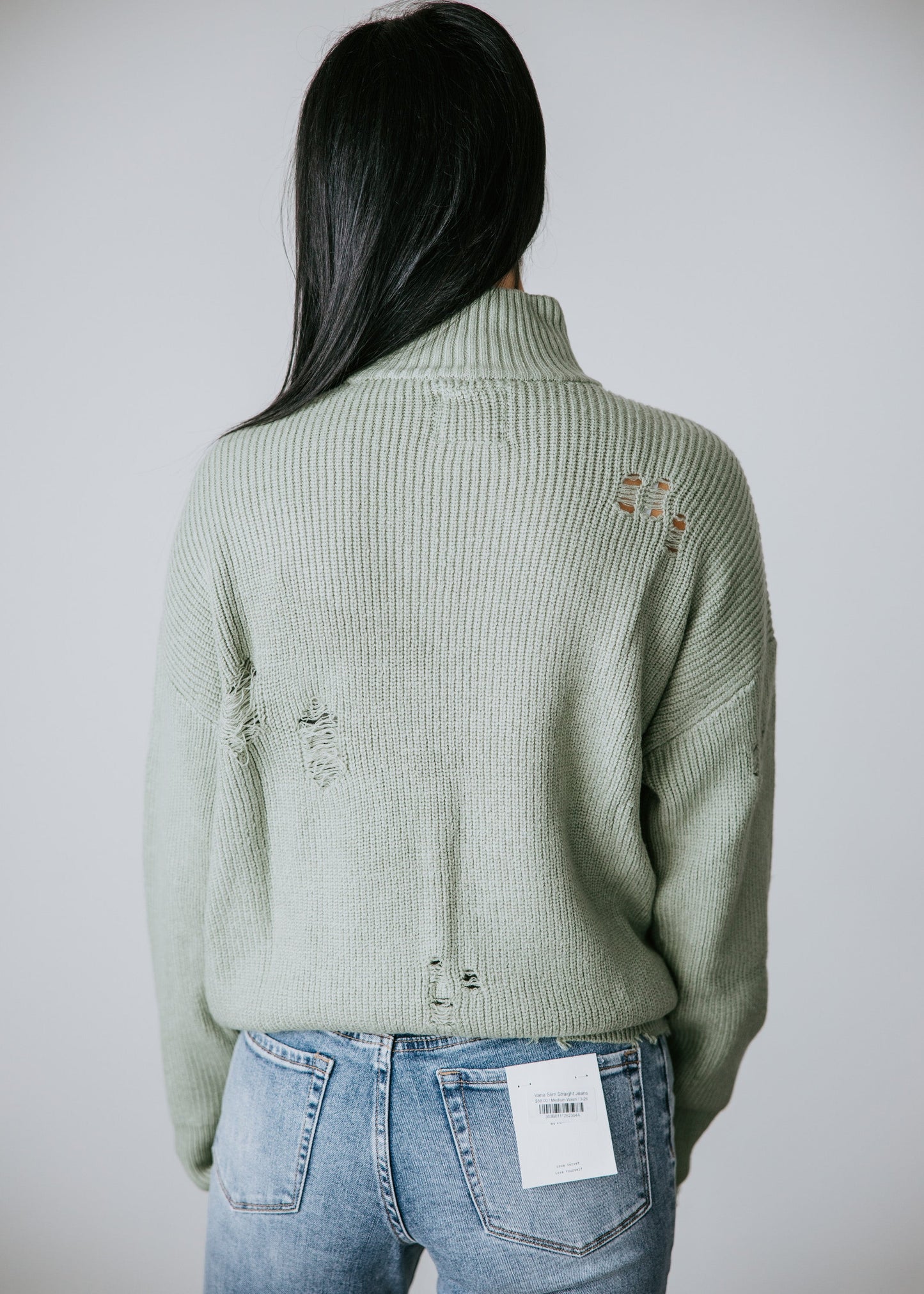 Ettie Distressed Sweater by Lily and Lottie