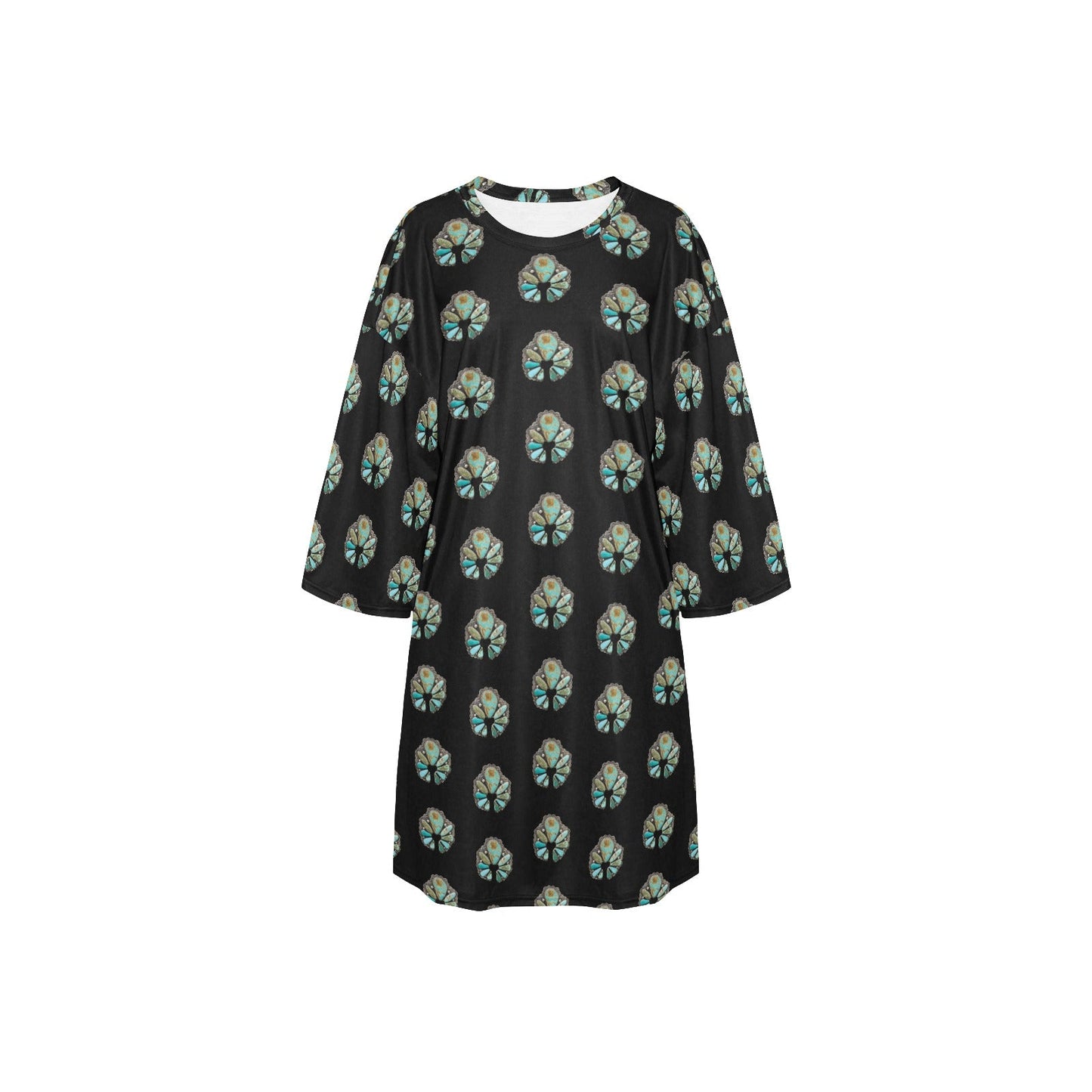 Turquoise Naja Oversized Sleep Shirt