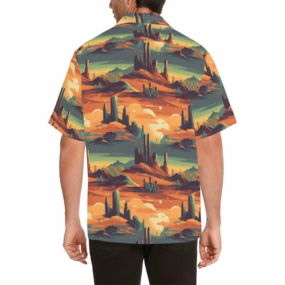 Retro Desert Men's Western Camp Shirt