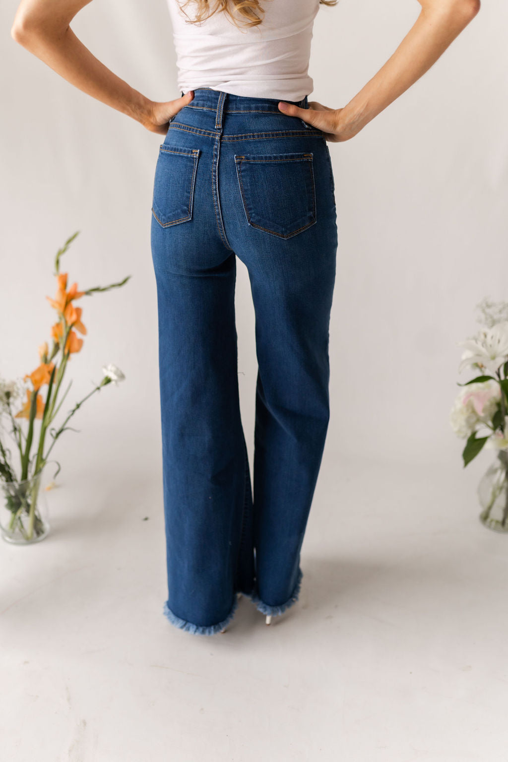 The Loretta Flares in Medium Wash