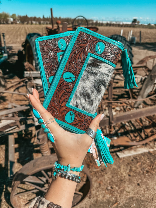 The Turquoise Dreams Wallet a Haute Southern Hyde by Beth Marie Exclusive