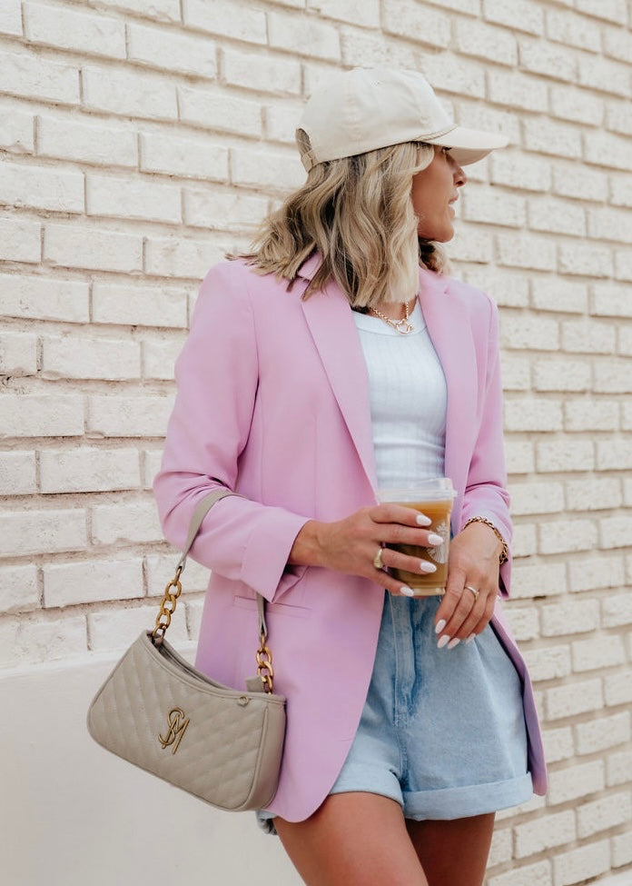 The Nessa Classic Blazer in Pink