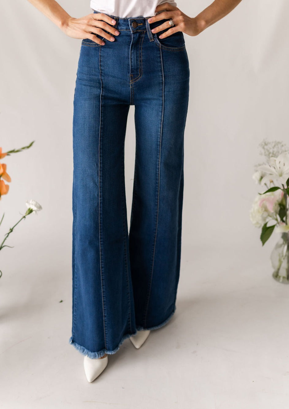 The Loretta Flares in Medium Wash