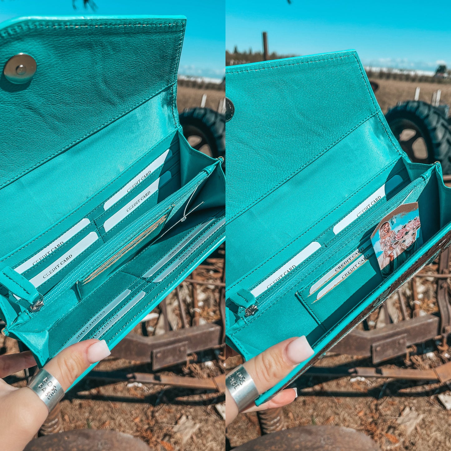 Turquoise Vibes Wallet a Haute Southern Hyde by Beth Marie Exclusive