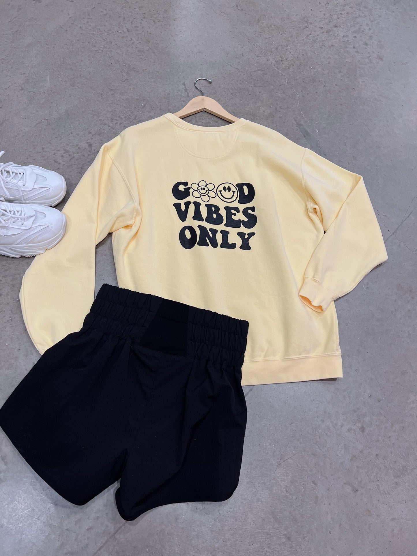 Good Vibes Only Comfort Color Sweatshirt