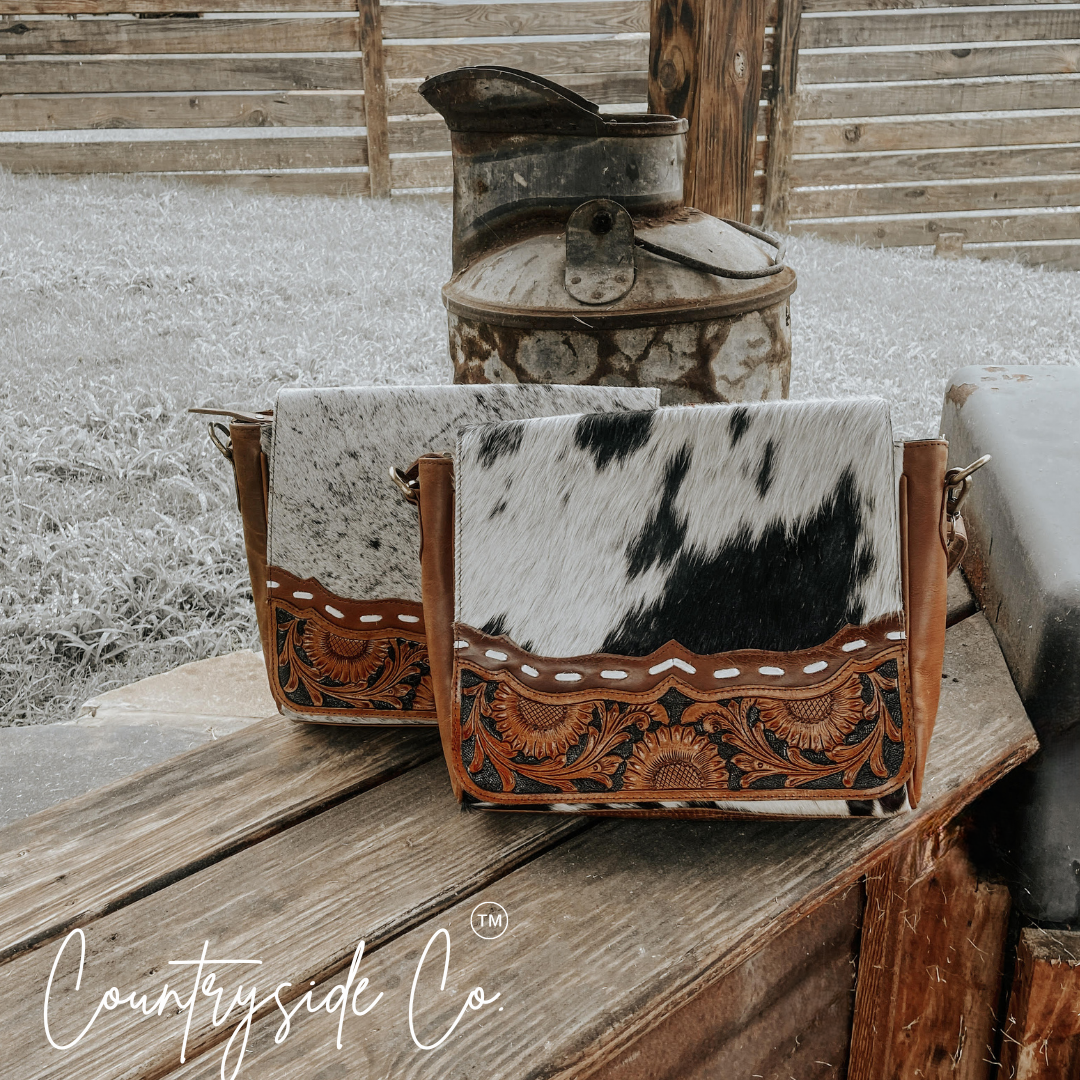 Magdalene Cowhide Concealed Carry Bag by Countryside Co.