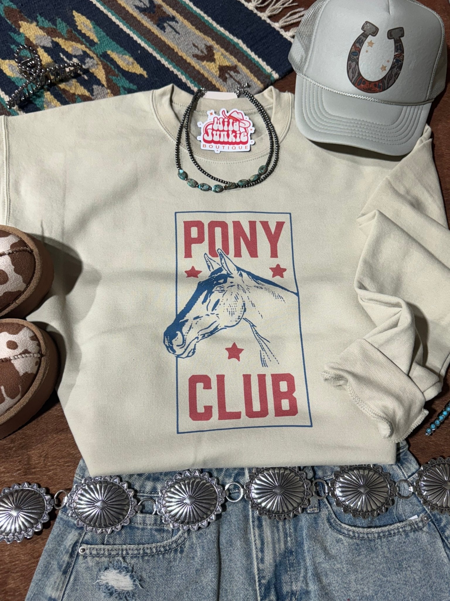 Pony Club Graphic SweatshirtSandS