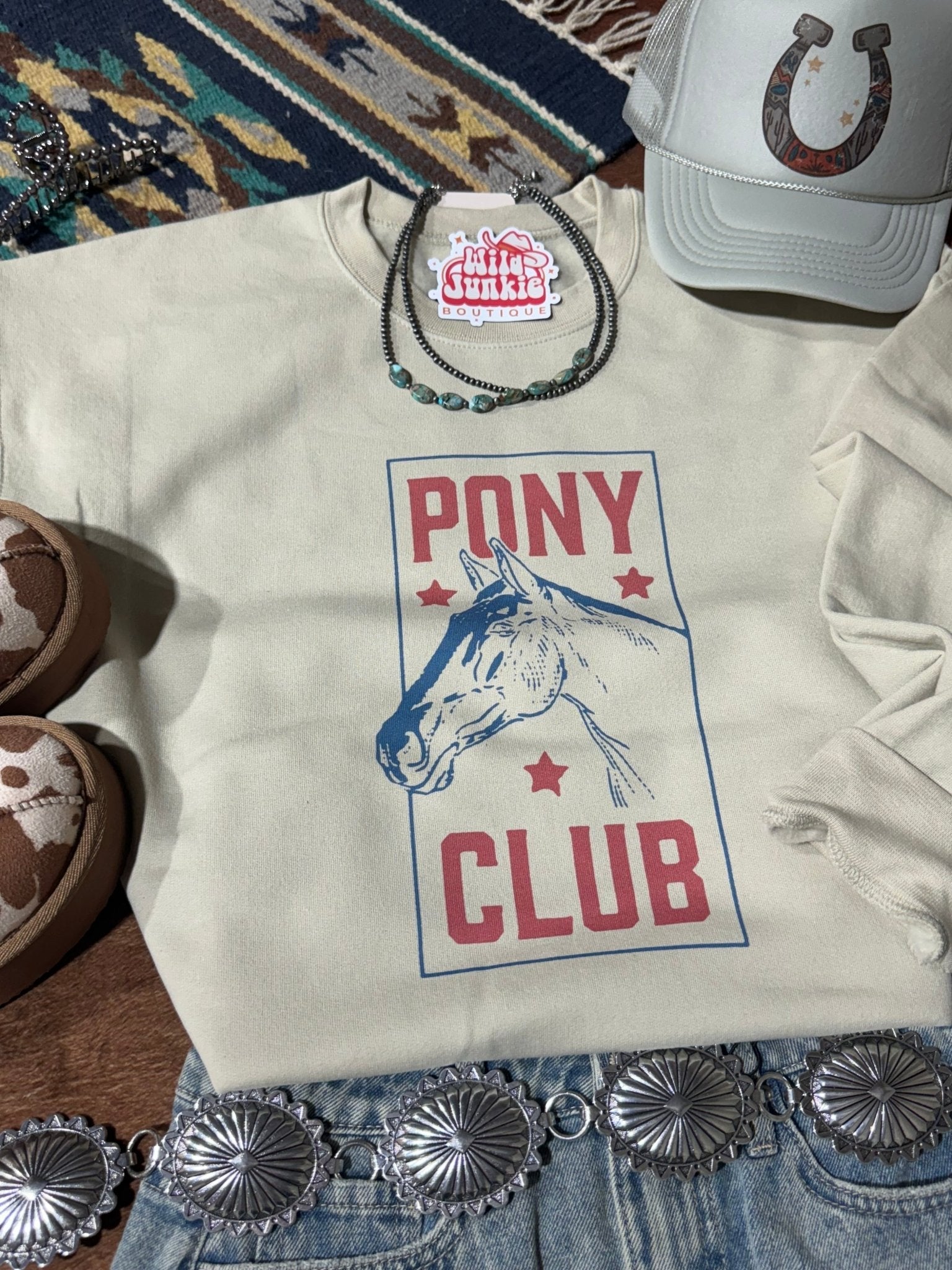 Pony Club Graphic SweatshirtSandS