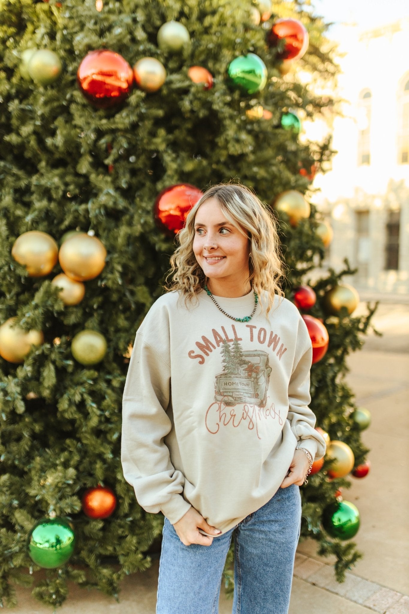 Small Town Christmas Graphic Sweatshirt