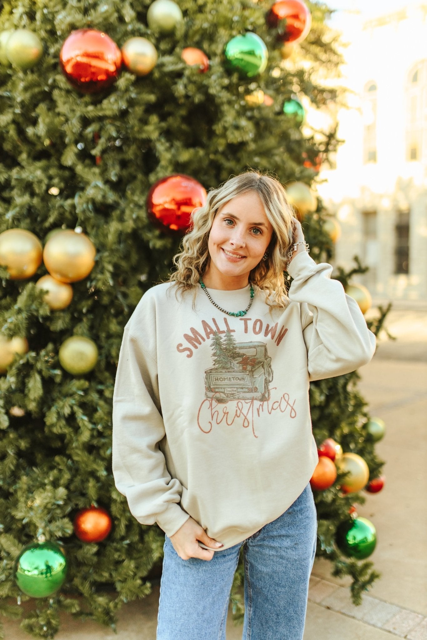 Small Town Christmas Graphic Sweatshirt