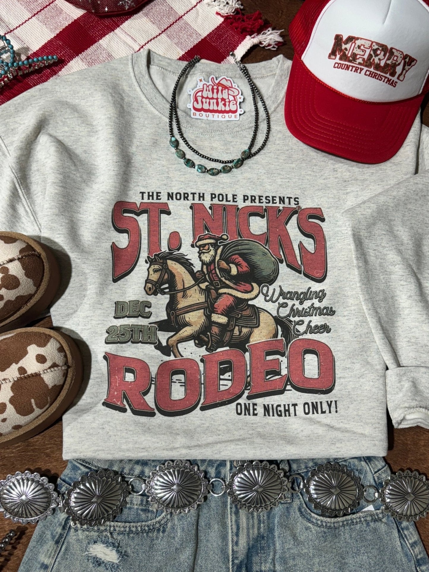 St Nick's Rodeo Graphic Sweatshirt