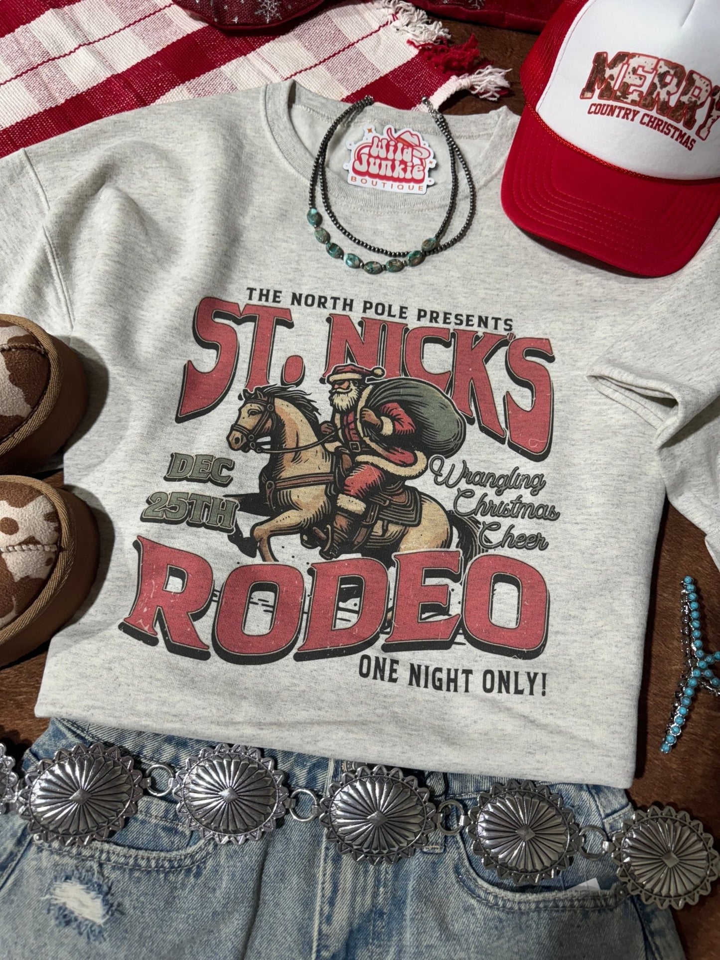 St Nick's Rodeo Graphic Sweatshirt