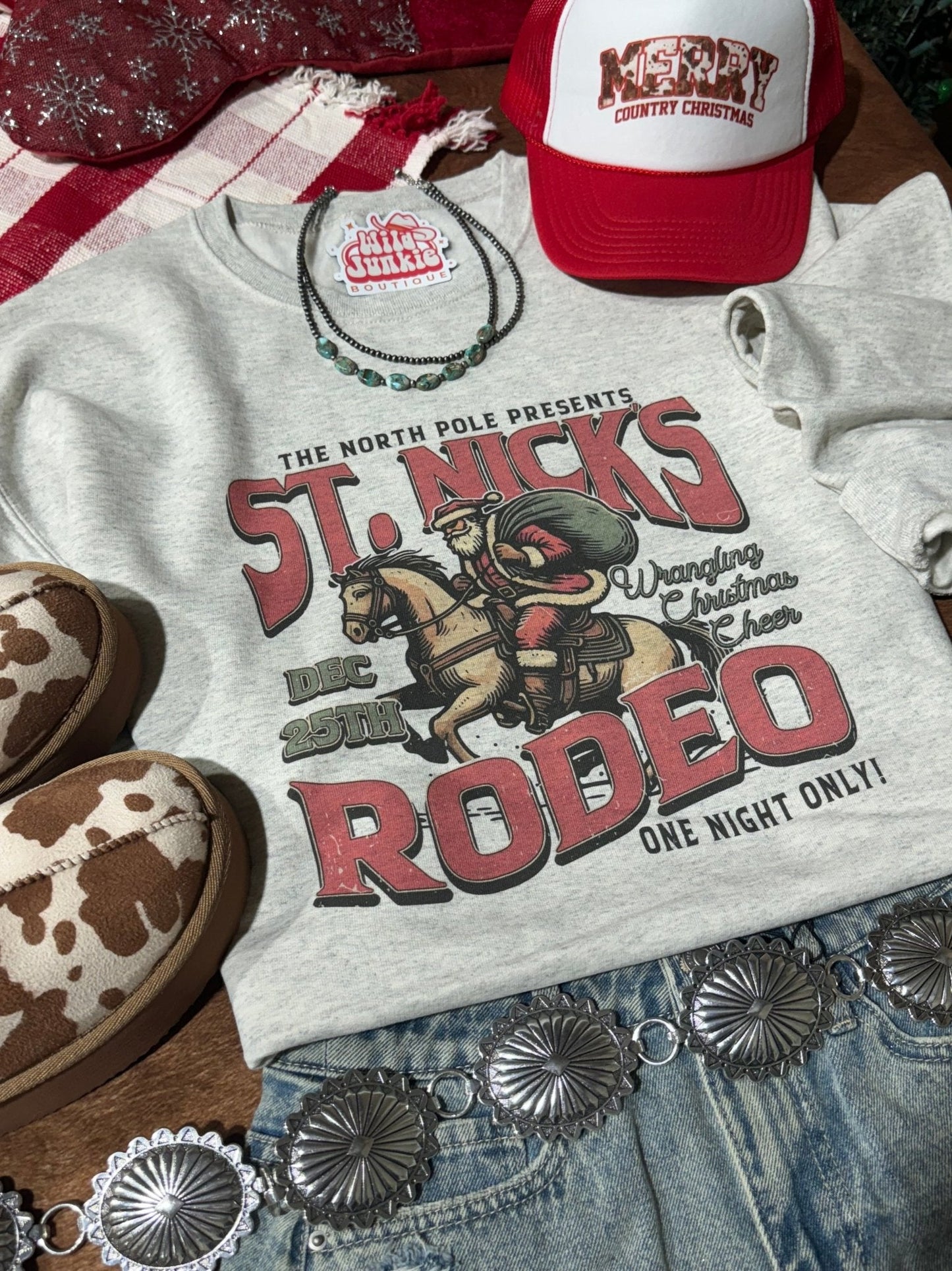 St Nick's Rodeo Graphic Sweatshirt