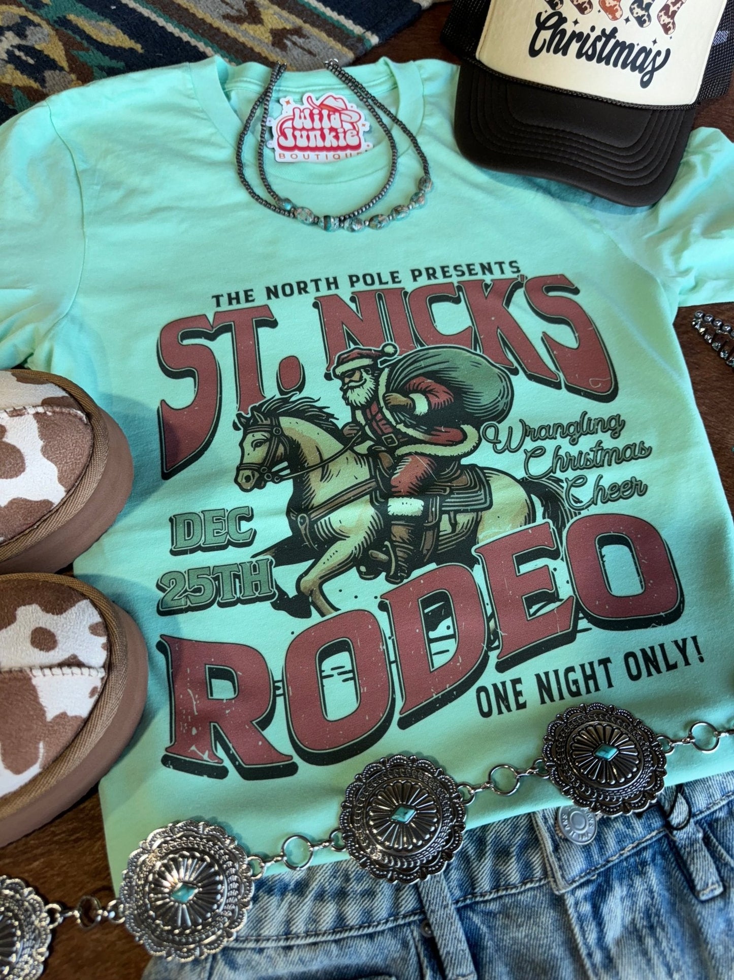 St Nick's Rodeo Graphic TeeMintS