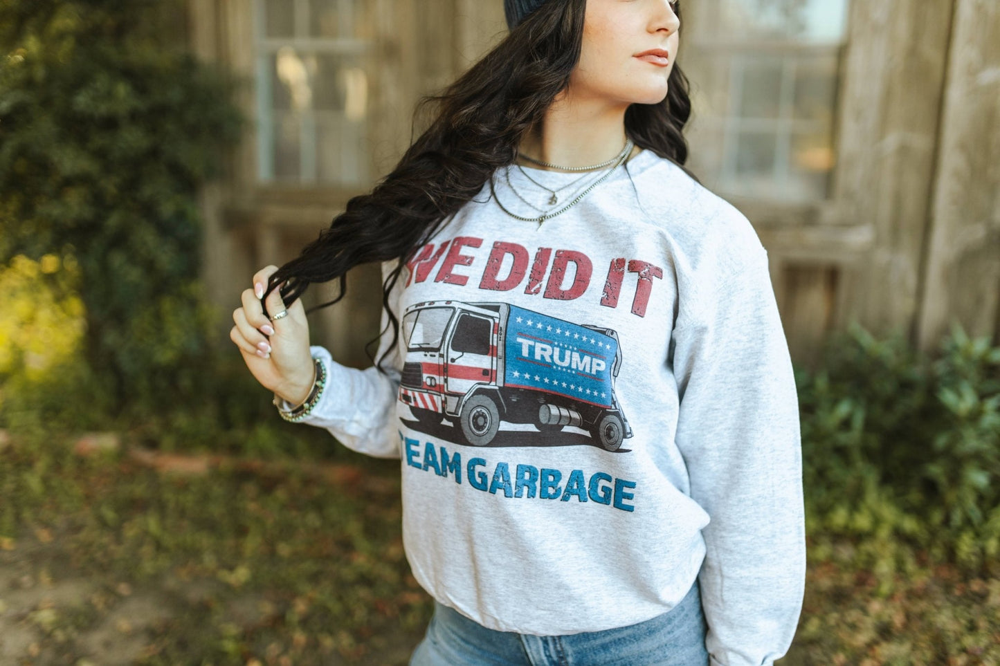 Team Garbage Trump Graphic SweatshirtAshS