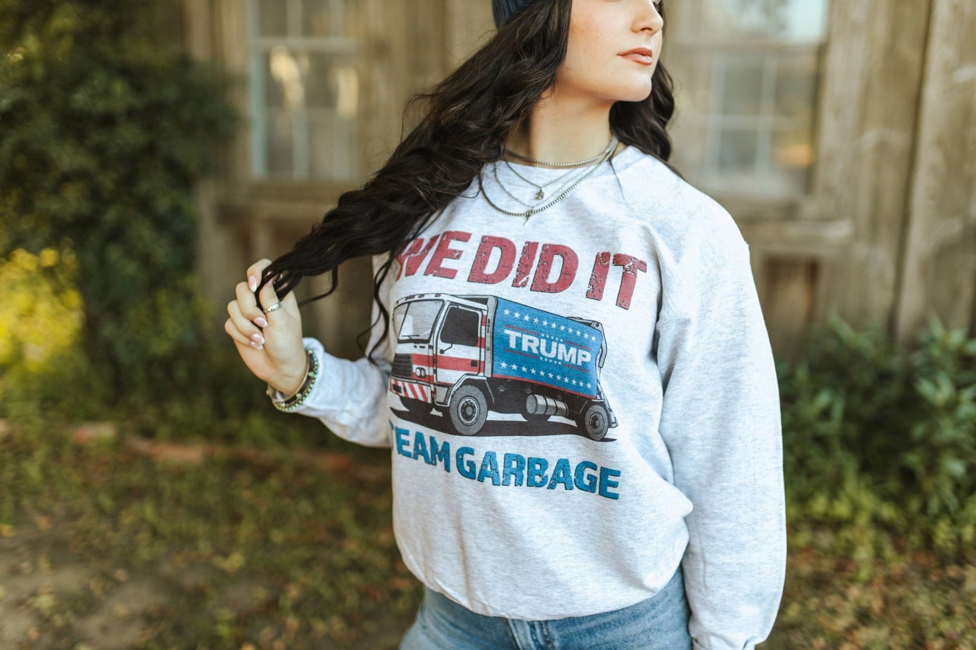 Team Garbage Trump Graphic SweatshirtAshS