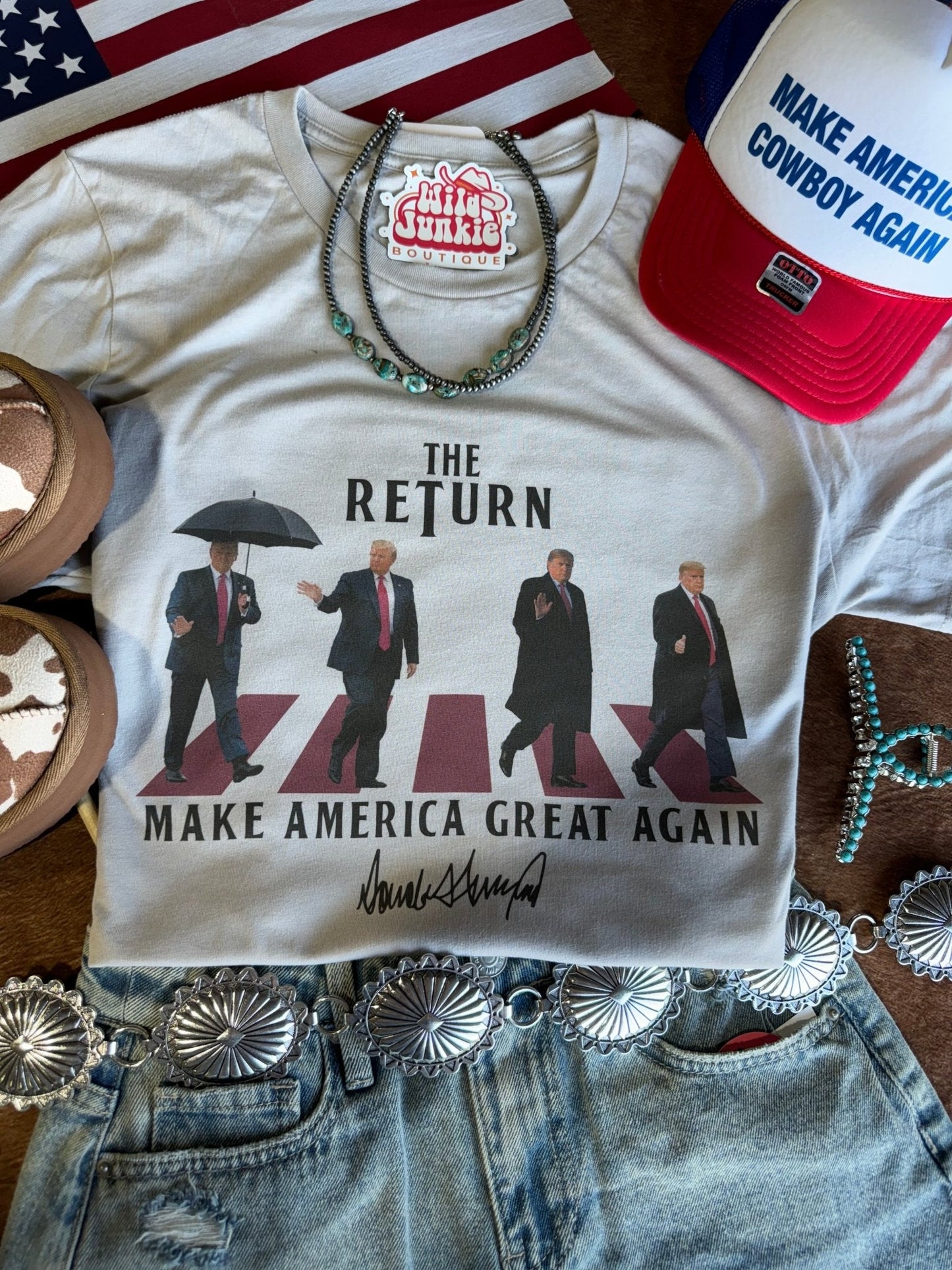 The Return: MAGA Edition Graphic TeeCool GreyS