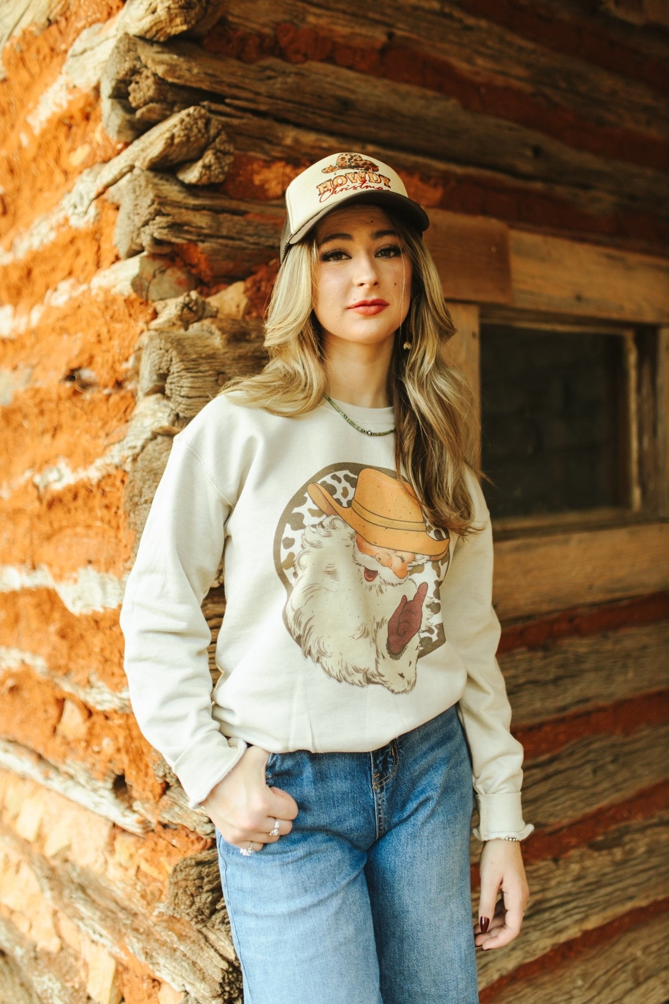 Western Santa Graphic SweatshirtSandS