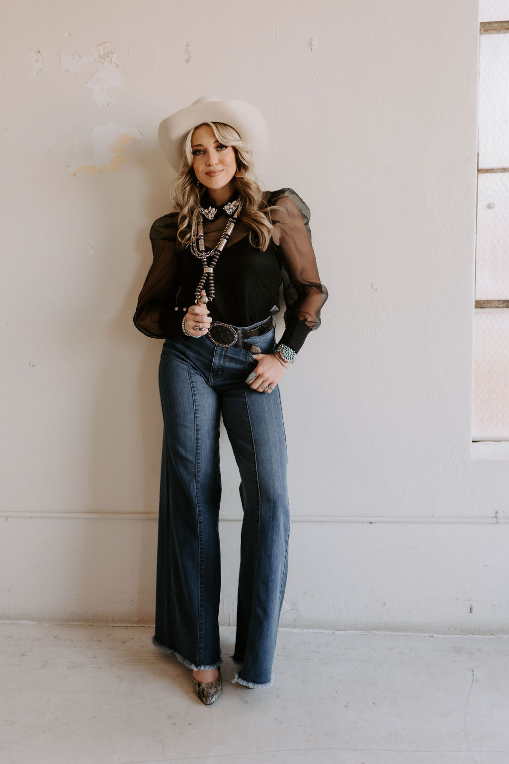 The Loretta Flares in Medium Wash