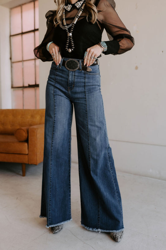 The Loretta Flares in Medium Wash