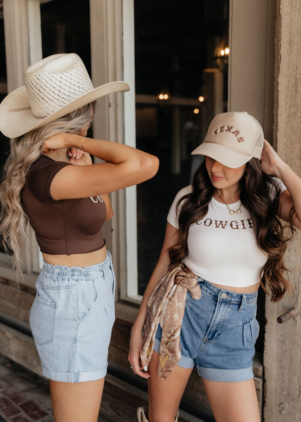 The Cowgirl Mini Tee in Cream