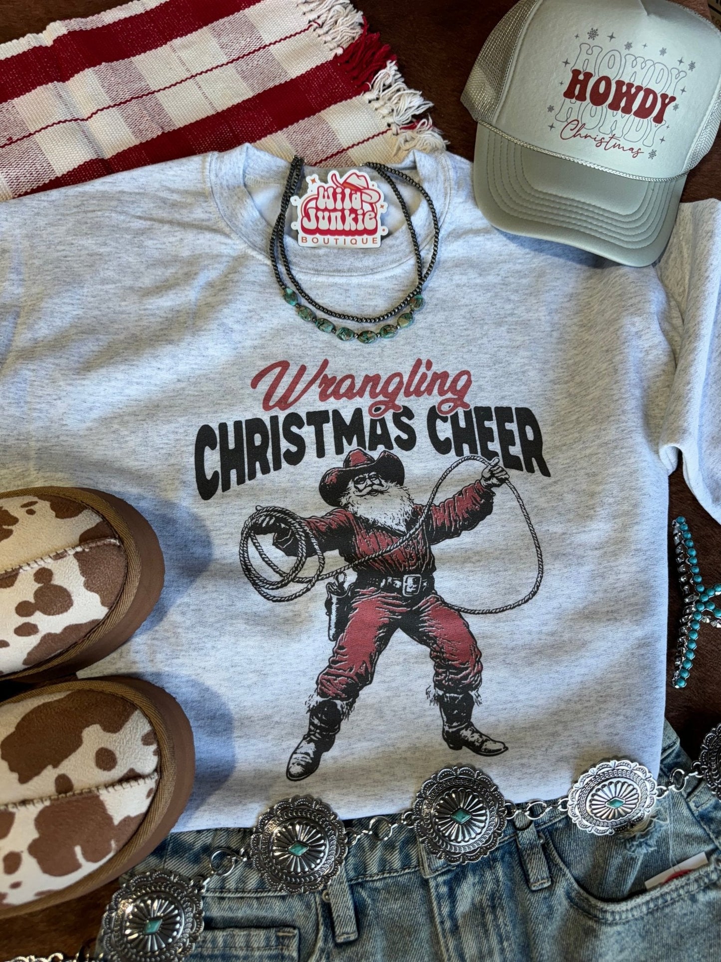 Wrangling Christmas Cheer Graphic SweatshirtAshS