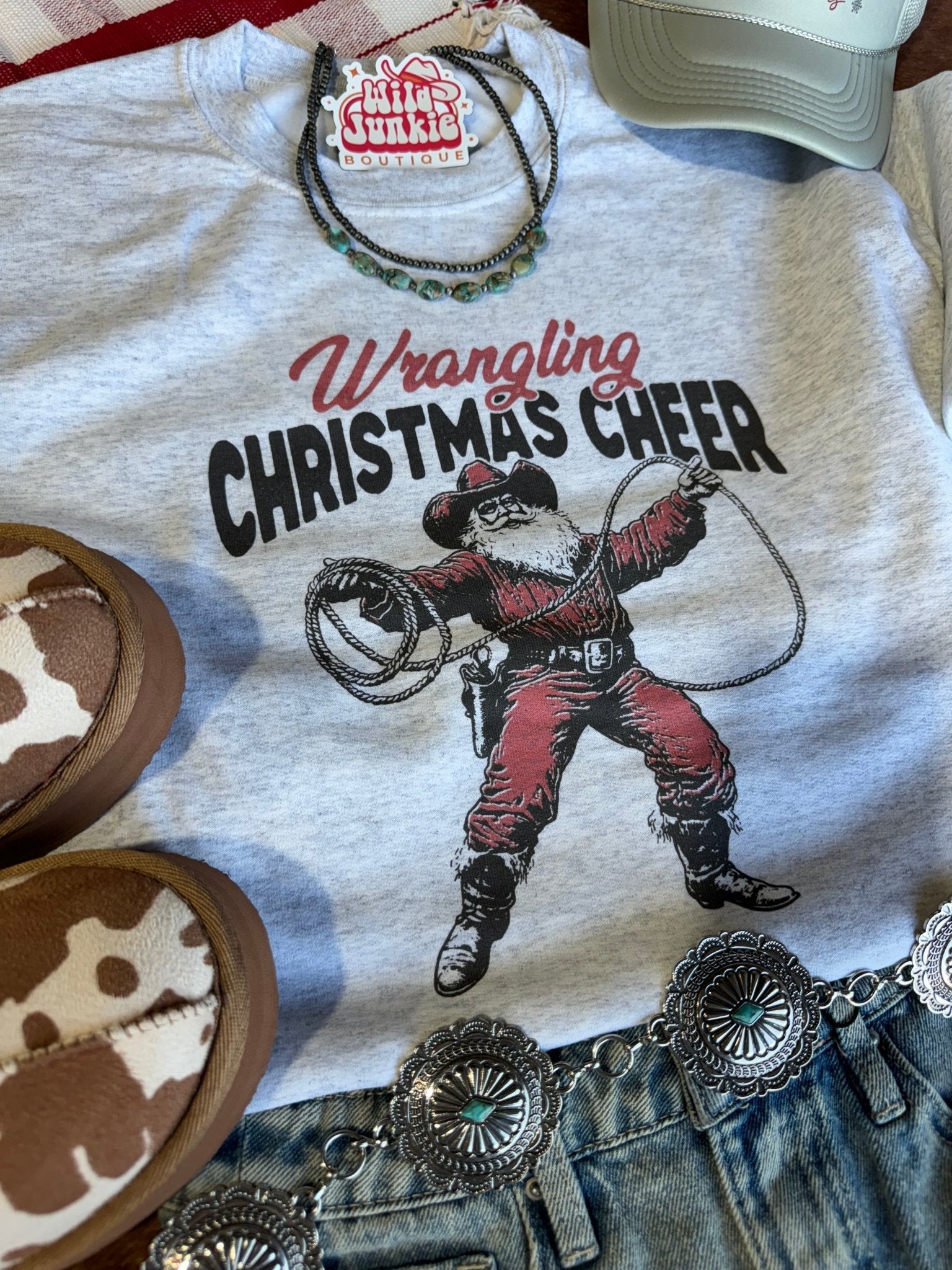 Wrangling Christmas Cheer Graphic SweatshirtAshS