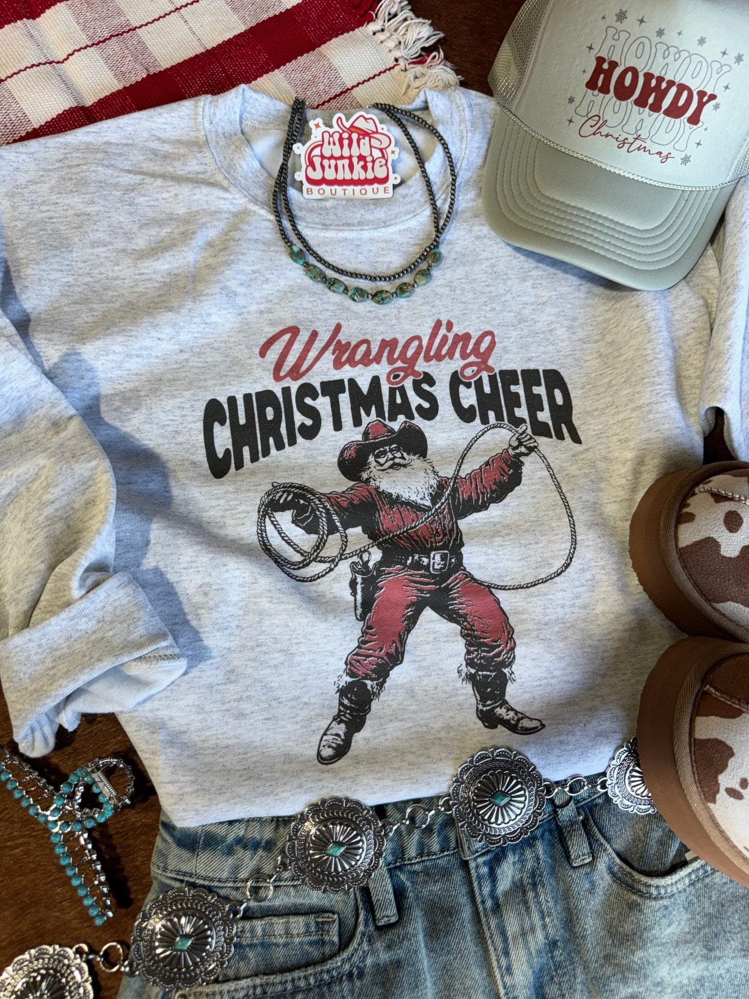 Wrangling Christmas Cheer Graphic SweatshirtAshS