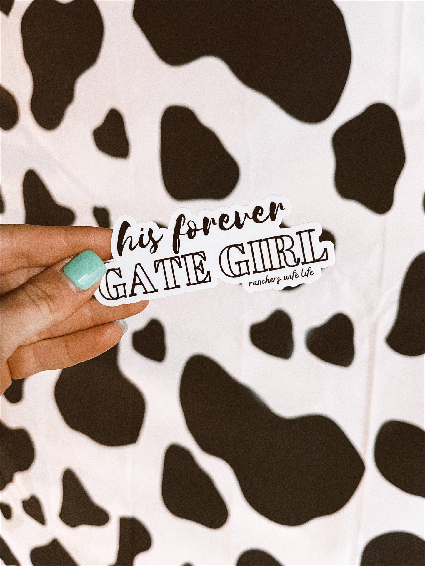 His Forever Gate Girl | Sticker